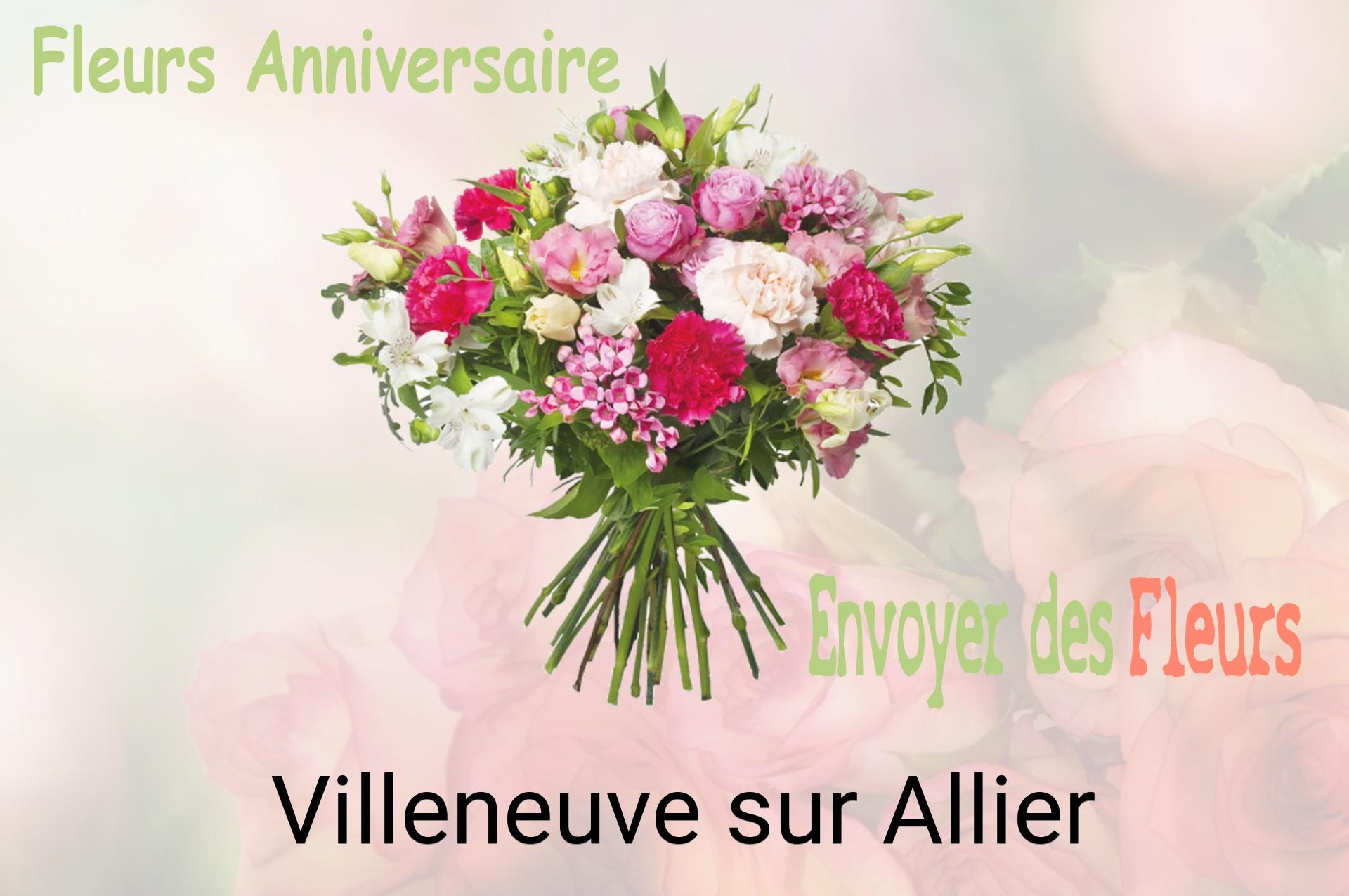 Bouquet de fleurs d’anniversaire livré à Villeneuve-sur-Allier