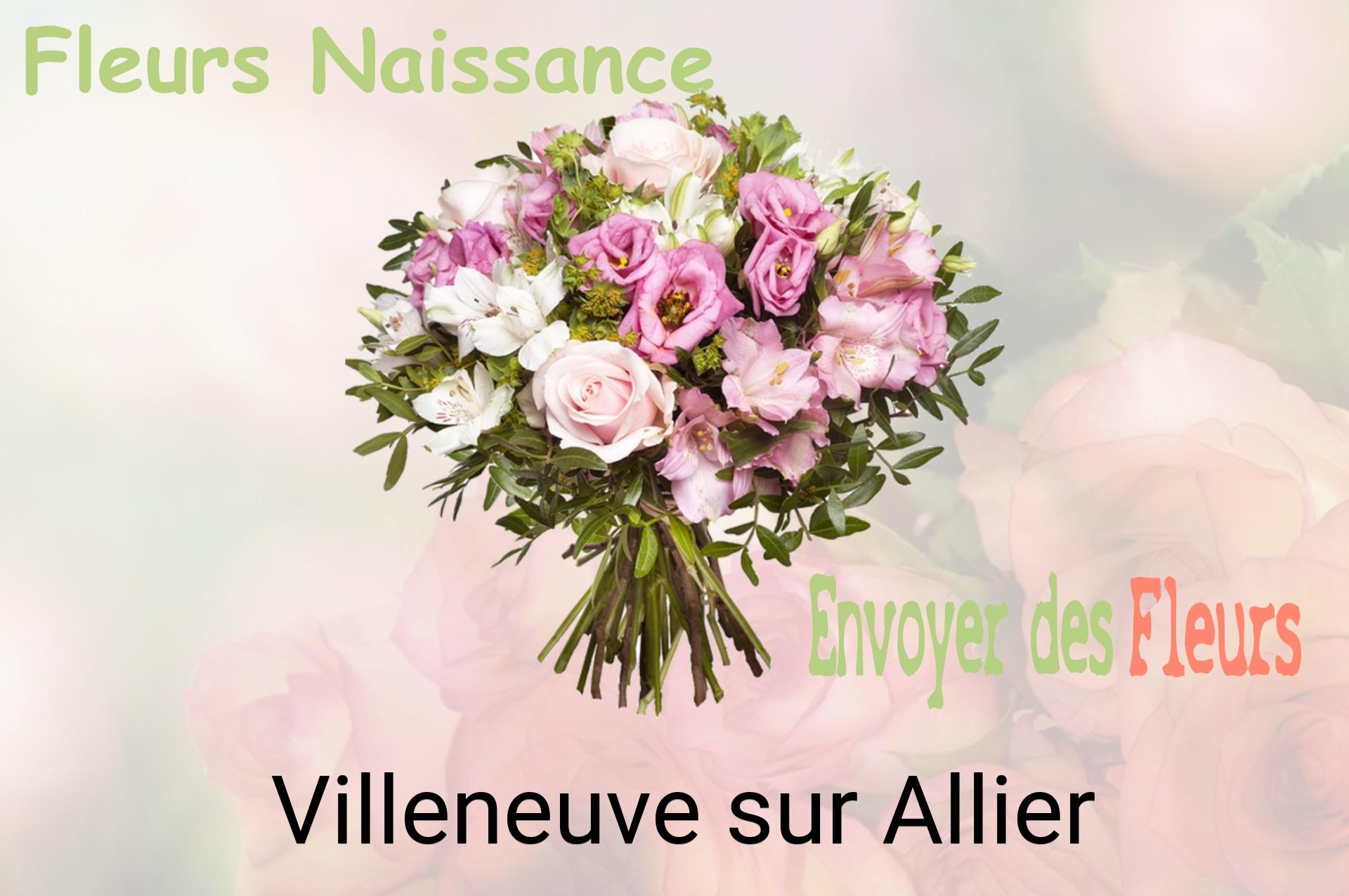 Bouquet de fleurs de naissance livré à Villeneuve-sur-Allier